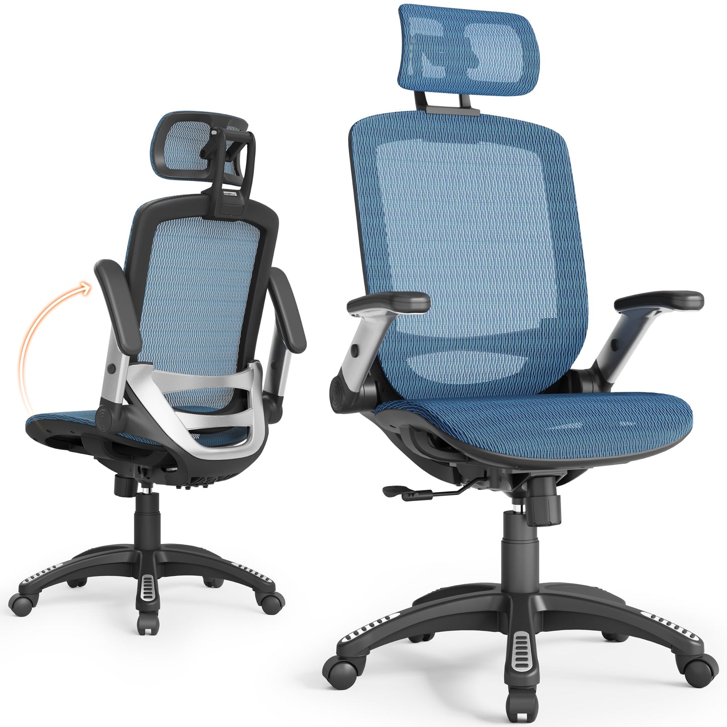Ergonomic High Back Mesh Office Chair with Lumbar Support & Headrest
