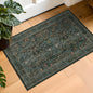 Vintage Washable Area Rug with Non-Slip Low Pile Design for Home Decor