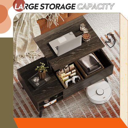 WLIVE Lift Top Coffee Table with Hidden Storage