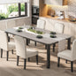 Industrial Dining Table with Metal Frame for Dining Room & Office Spaces