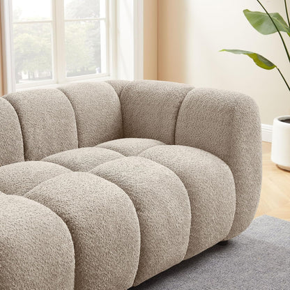VANOMi 88" Oversized Boucle Sofa, Modern Upholstered