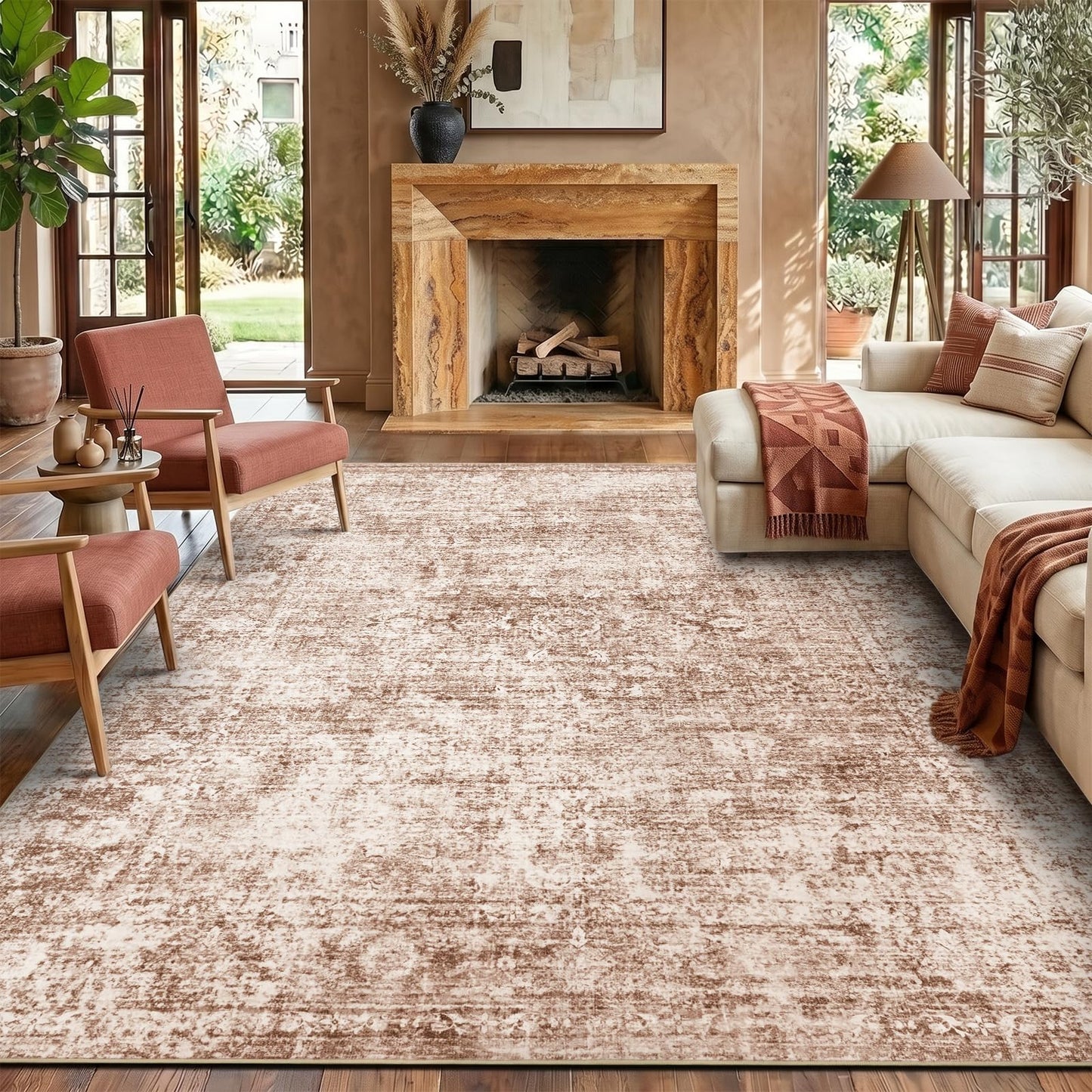 Homemate Washable Area Rug for Home Decor