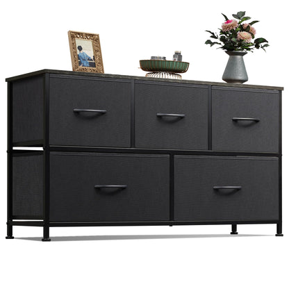 WLIVE Dresser for Bedroom with 5 Drawers