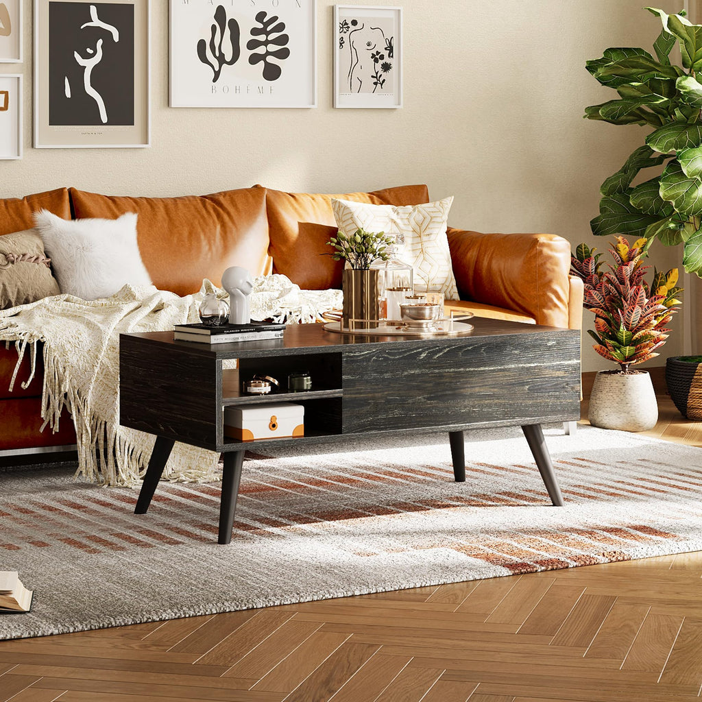 WLIVE Lift Top Coffee Table with Hidden Storage
