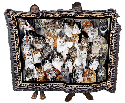 Cotton Cat Tapestry Throw Blanket for Home Decor & Cozy Spaces