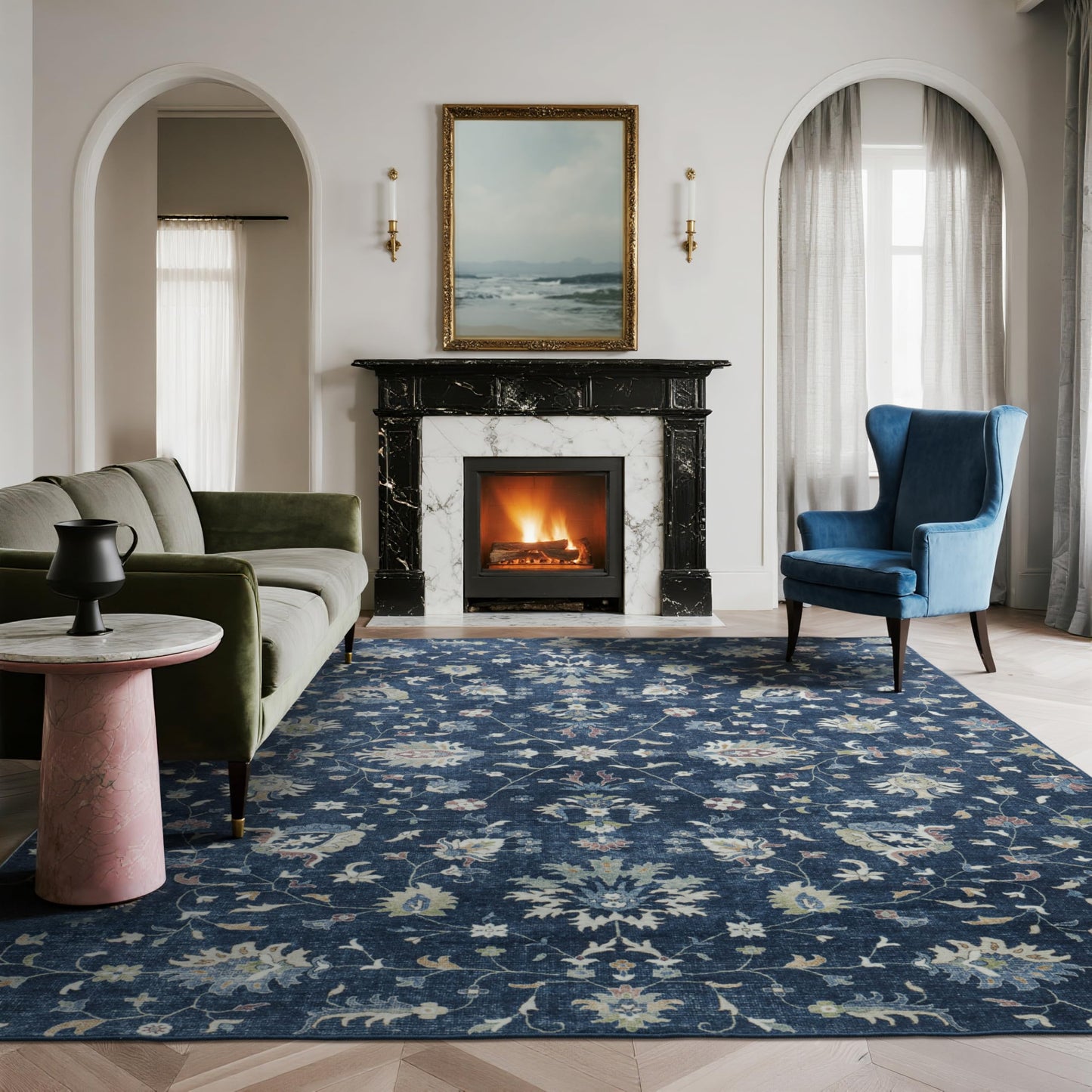 Lbris Machine Washable Rugs 8x10 Area Rugs for Living Room,Bedroom,Dining Room