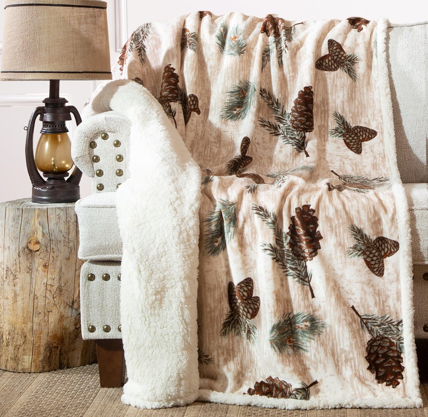Ultra Soft Plush Sherpa Fleece Oversized Throw Blanket for Home Decor