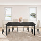 Industrial Dining Table with Metal Frame for Dining Room & Office Spaces