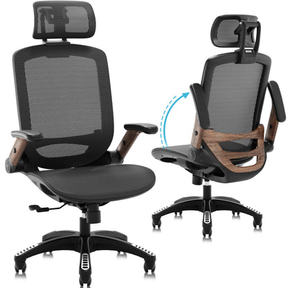 Ergonomic High Back Mesh Office Chair with Lumbar Support & Headrest