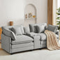 Oversized Modular Sectional Sofa with Storage Console & Ottoman
