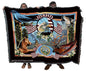Cotton State Tapestry Throw Blanket with Decorative Home Design