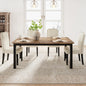 Industrial Dining Table with Metal Frame for Dining Room & Office Spaces