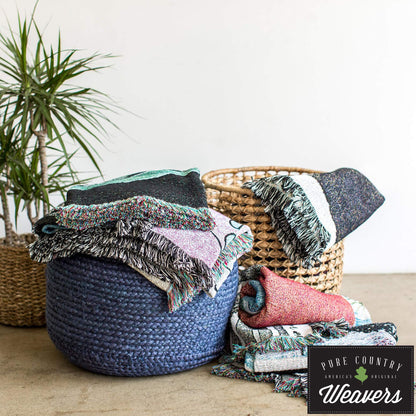 Cotton State Tapestry Throw Blanket with Decorative Home Design