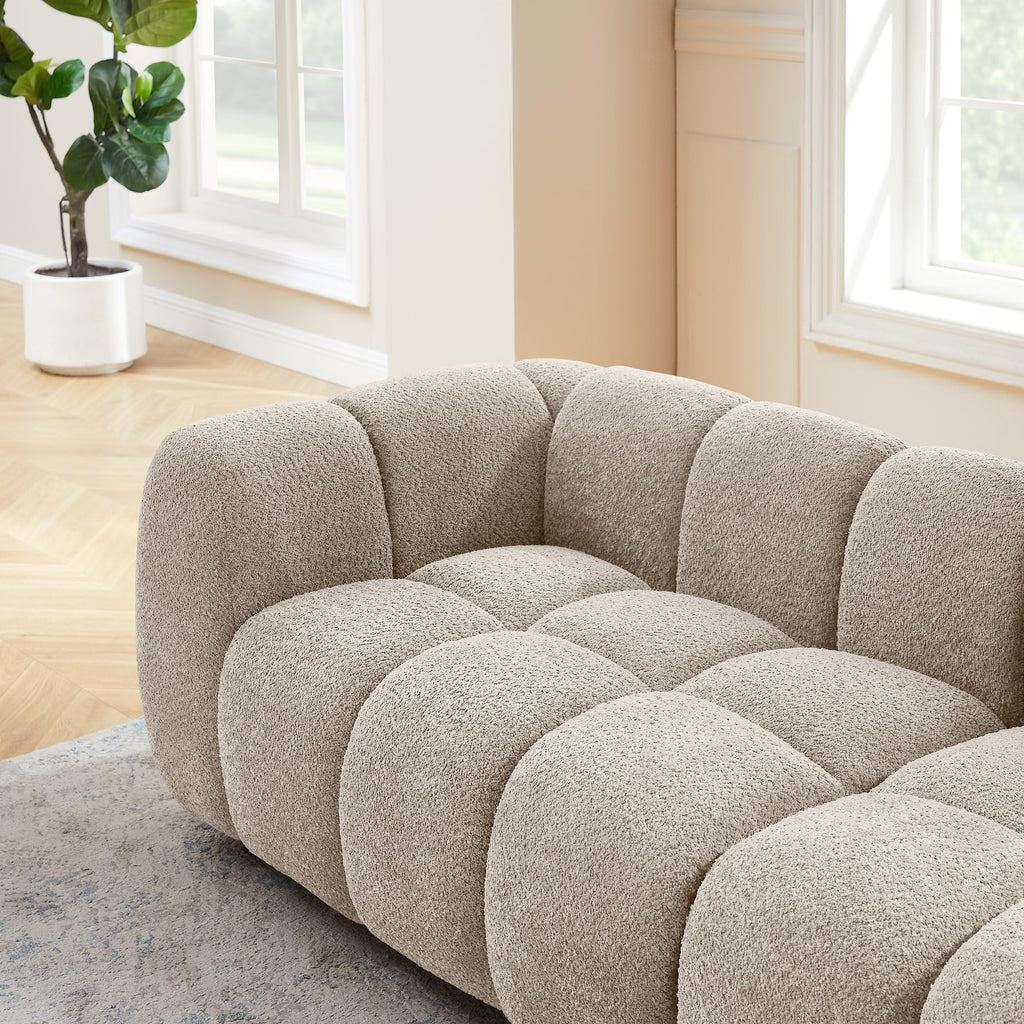 VANOMi 88" Oversized Boucle Sofa, Modern Upholstered