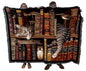 Cat Lovers Cotton Tapestry Throw Blanket with Decorative Home Design