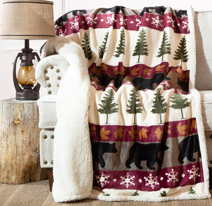 Ultra Soft Plush Sherpa Fleece Oversized Throw Blanket for Home Decor