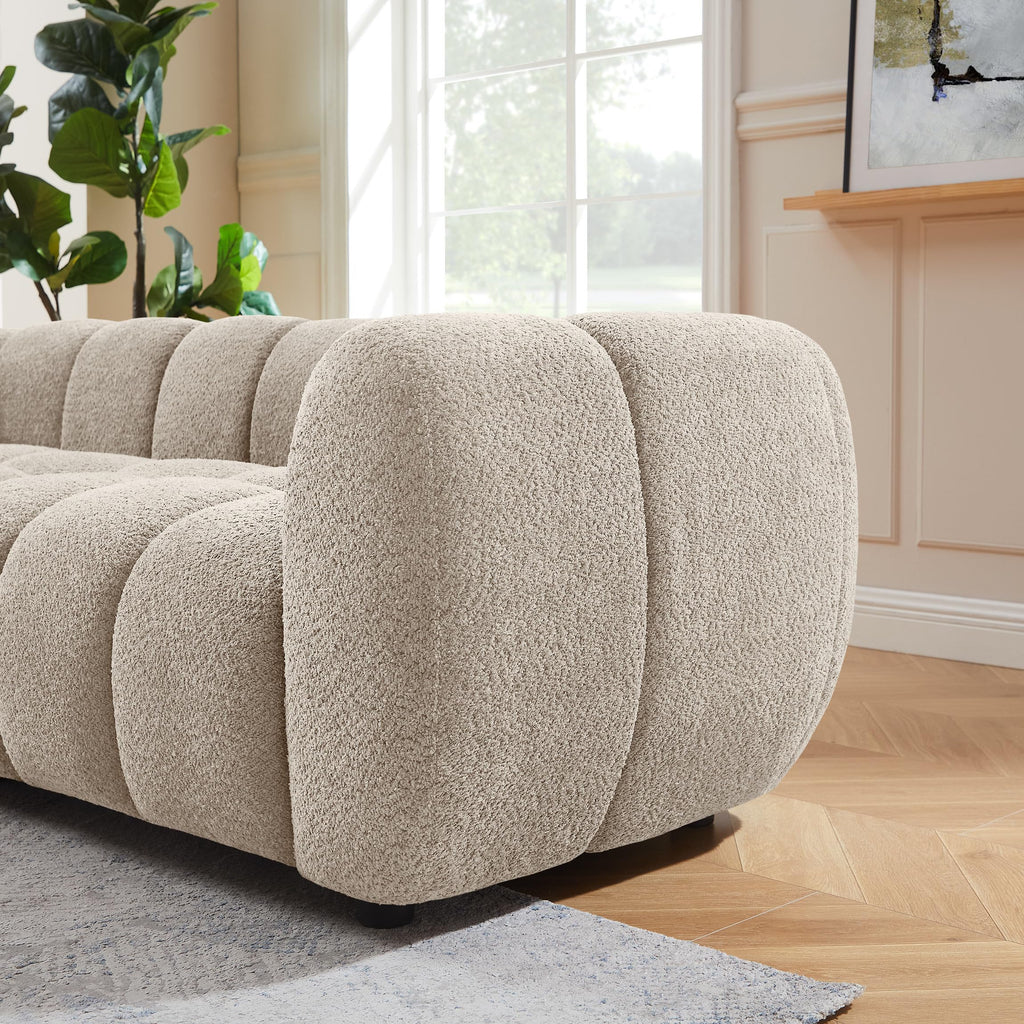 VANOMi 88" Oversized Boucle Sofa, Modern Upholstered